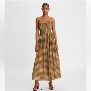 Tory Burch skinny strap pleated dress - SIZE 2